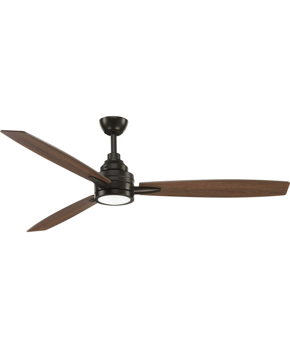 Gaze 60" LED 3-Blade Ceiling Fan Antique Bronze - Image 6