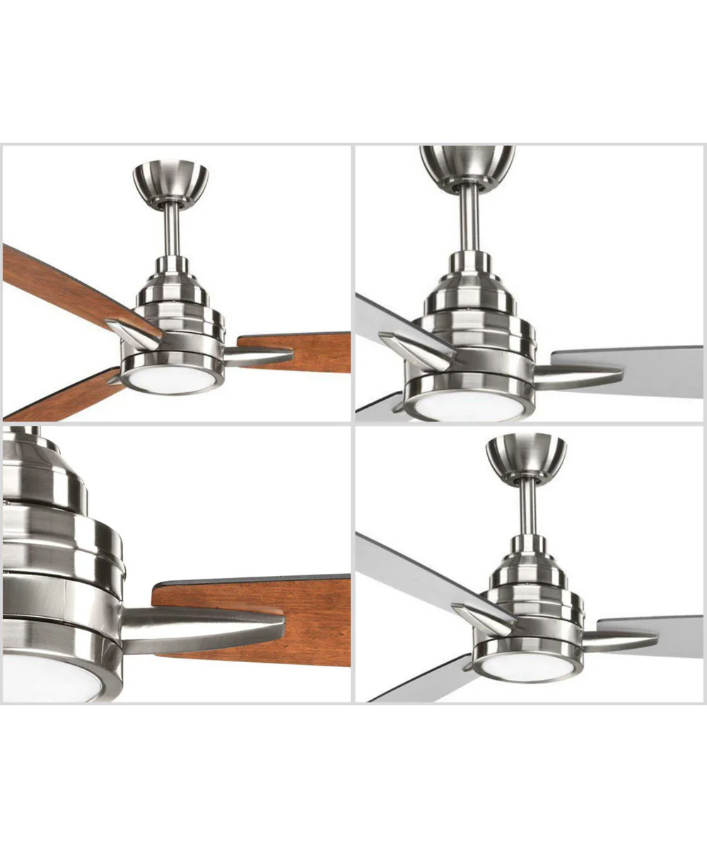 Gaze 60" LED 3-Blade Ceiling Fan Brushed Nickel - Image 5