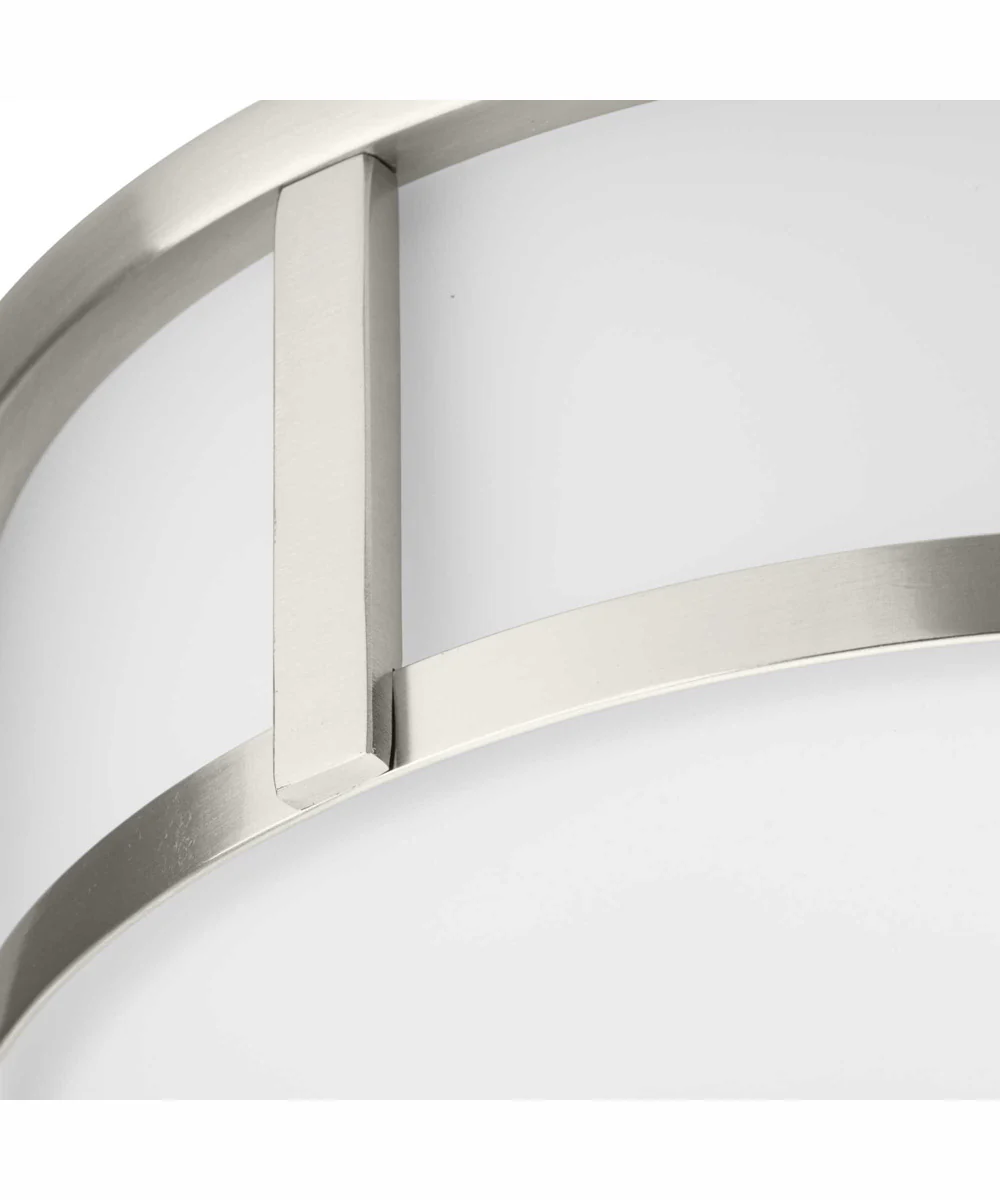 Gilliam 12--5/8 in. 2-Light New Traditional Flush Mount Brushed Nickel - Image 4
