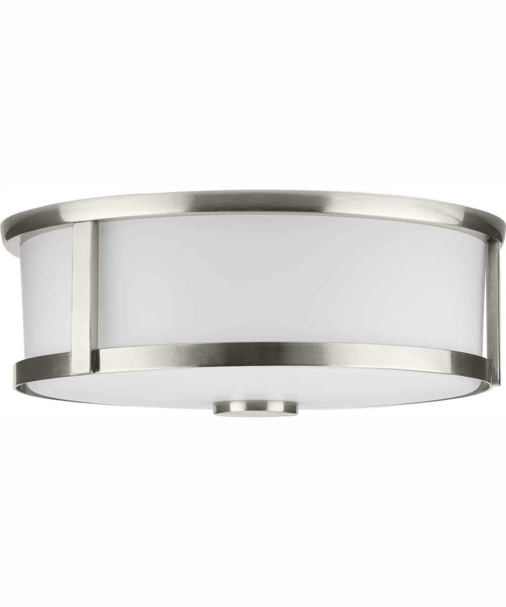 Gilliam 12--5/8 in. 2-Light New Traditional Flush Mount Brushed Nickel - Image 9