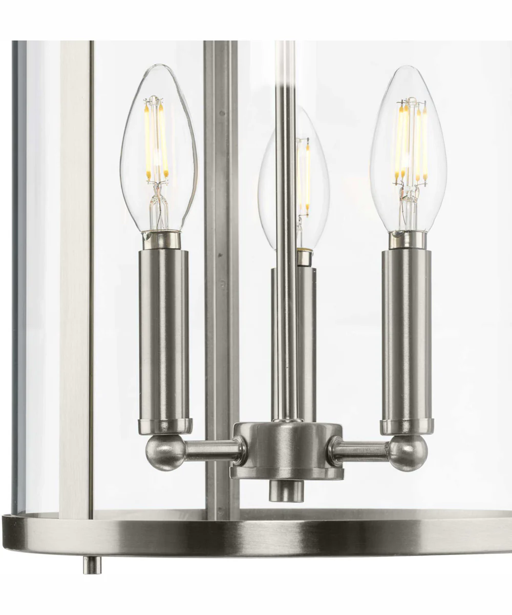 Gilliam 3-Light New Traditional Hall & Foyer Brushed Nickel - Image 7