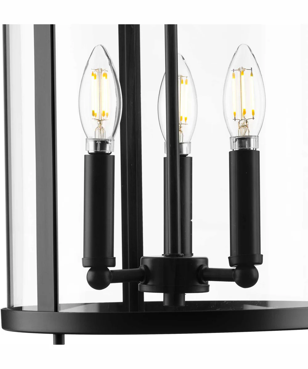 Gilliam 3-Light New Traditional Hall & Foyer Matte Black - Image 4