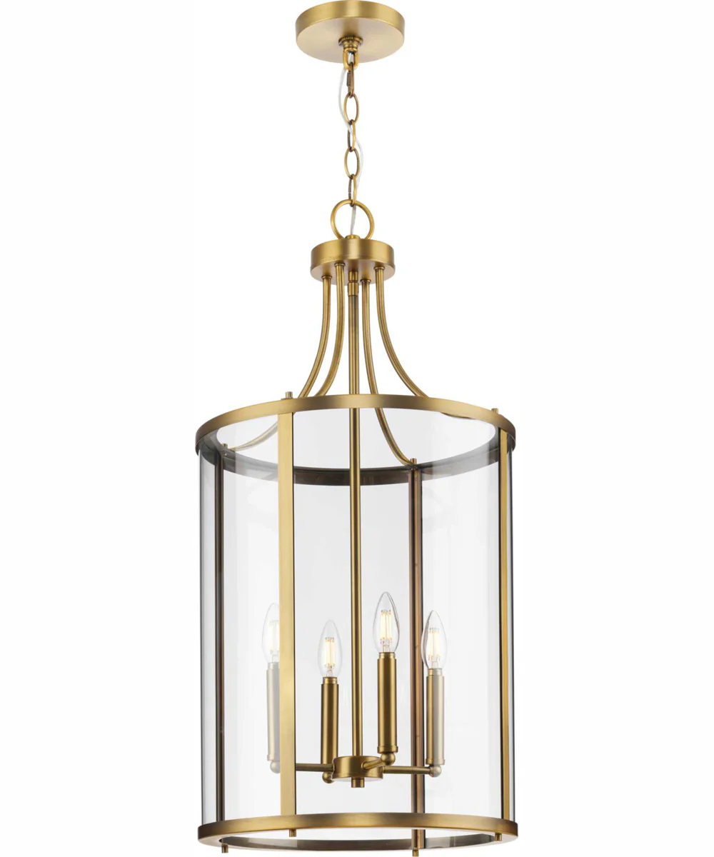 Gilliam 4-Light New Traditional Hall & Foyer Vintage Brass - Image 10