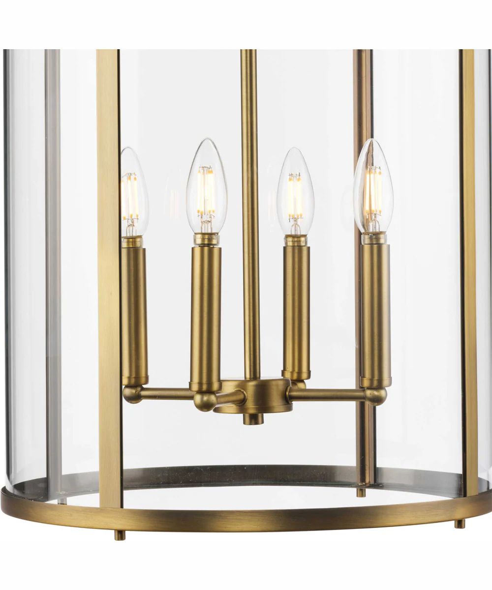 Gilliam 4-Light New Traditional Hall & Foyer Vintage Brass - Image 7