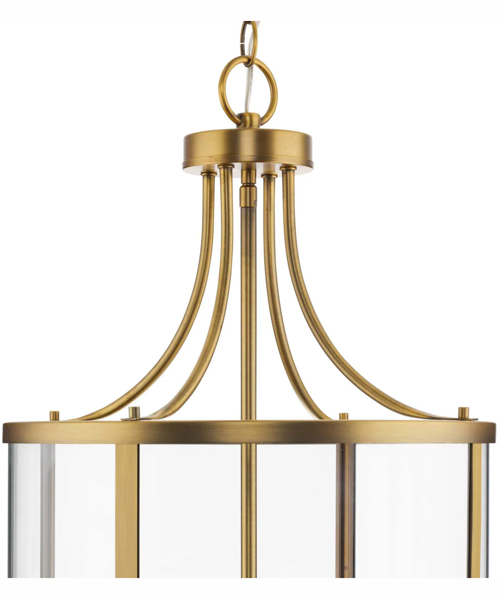 Gilliam 4-Light New Traditional Hall & Foyer Vintage Brass - Image 9