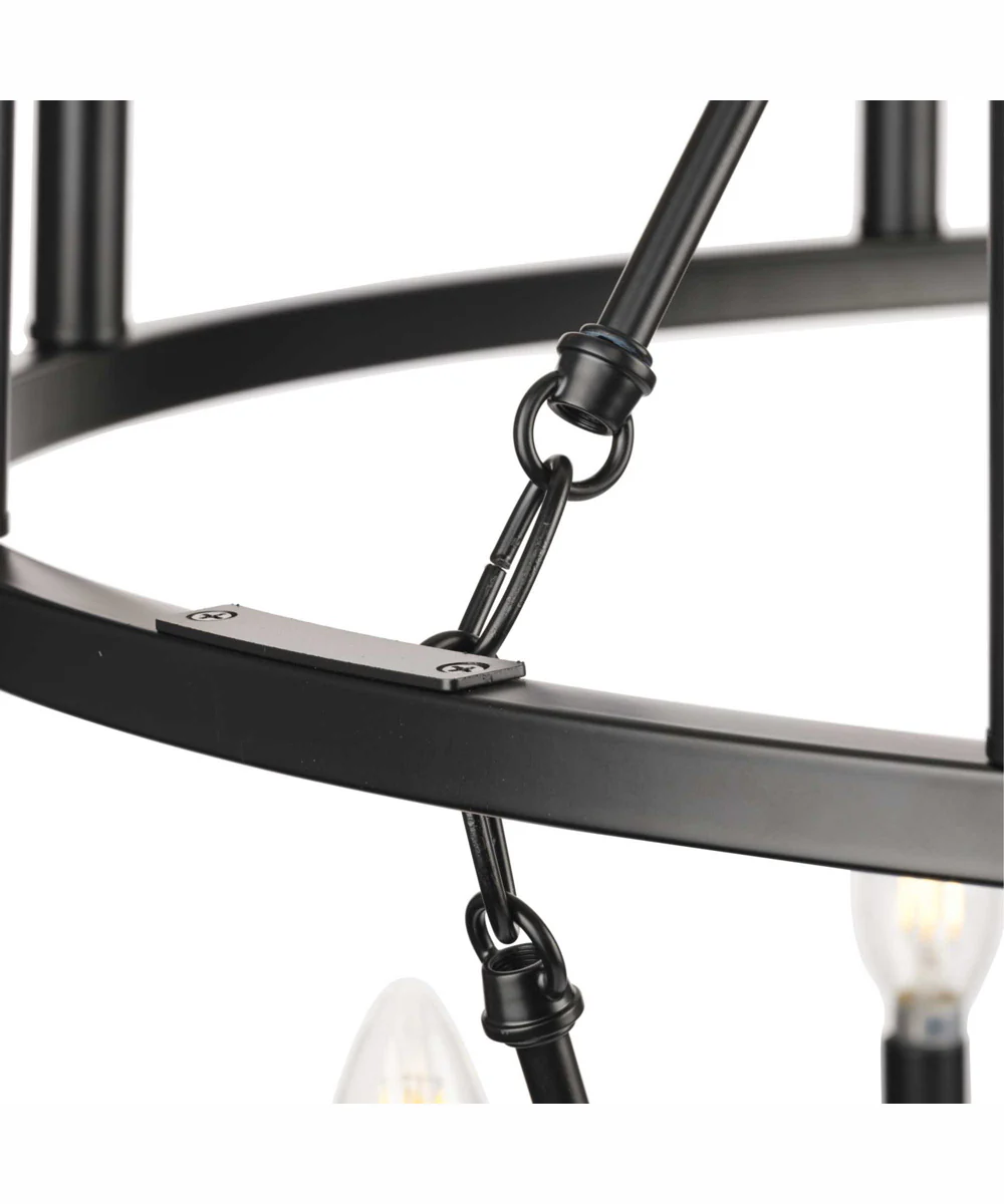 Gilliam 9-Light New Traditional Chandelier Matte Black - Image 4
