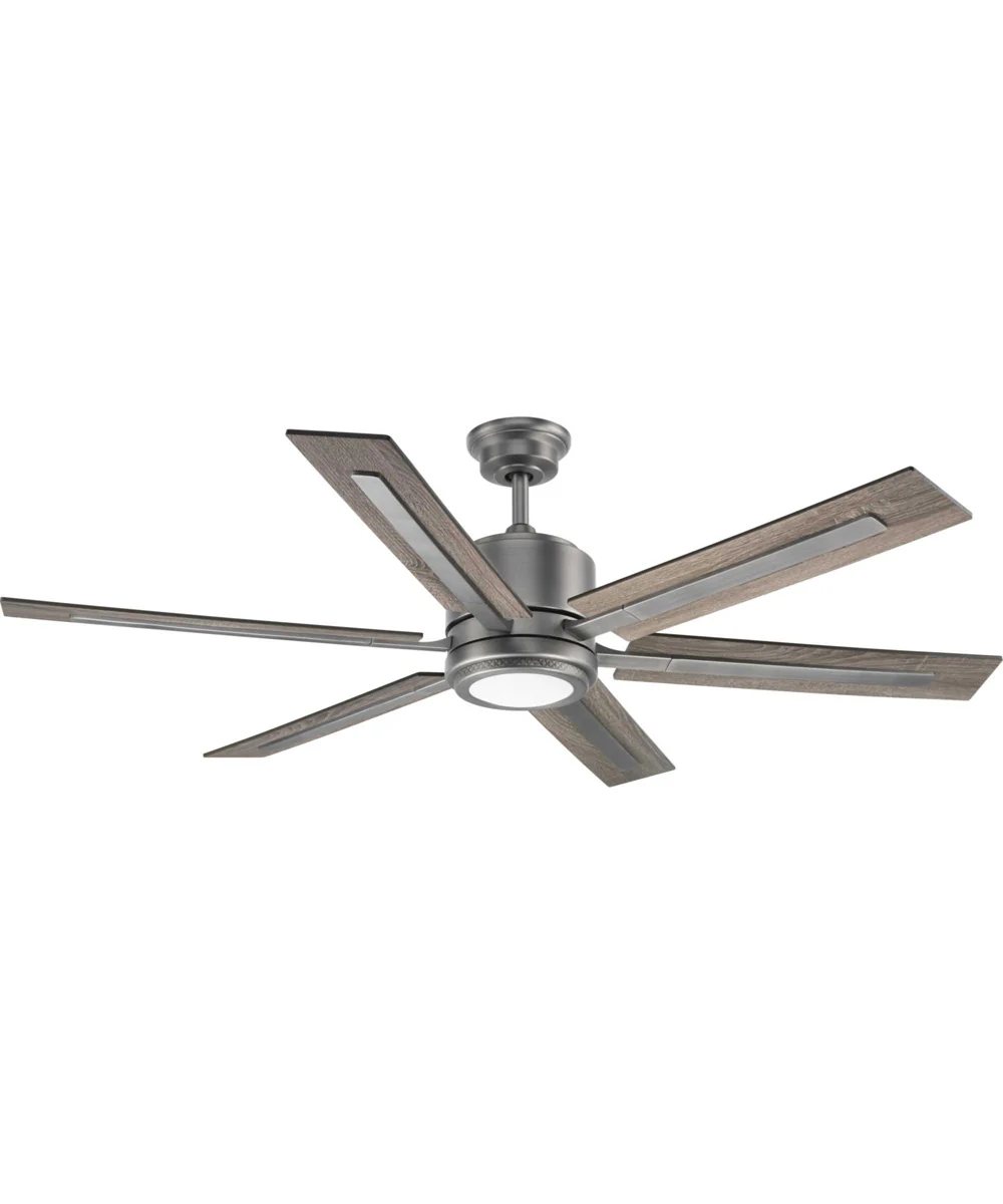 Glandon 60" 6-Blade Ceiling Fan Antique Nickel