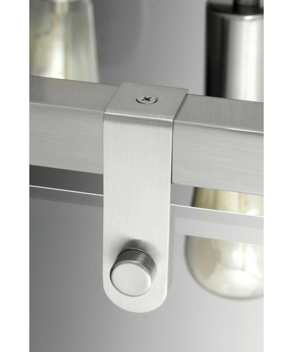 Glayse 1-Light Clear Glass Luxe Pendant Light Brushed Nickel - Image 3