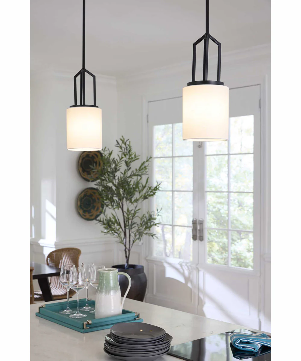 Goodwin 1-Light Modern Farmhouse Pendant Matte Black - Image 2