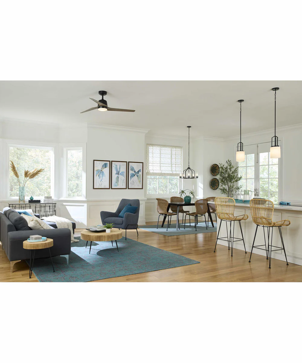 Goodwin 1-Light Modern Farmhouse Pendant Matte Black - Image 3