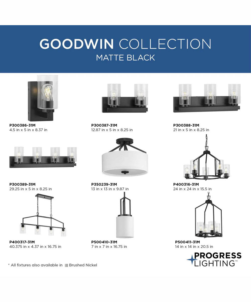 Goodwin 1-Light Modern Farmhouse Pendant Matte Black - Image 8