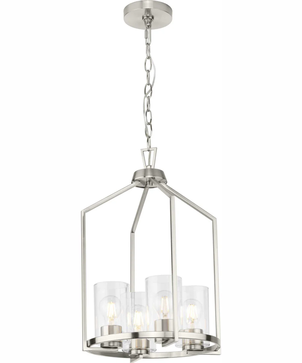 Goodwin 4-Light Modern Farmhouse Hall & Foyer Light Brushed Nickel - Image 5