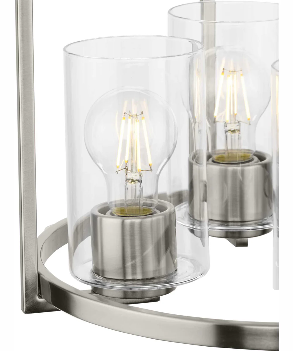 Goodwin 4-Light Modern Farmhouse Hall & Foyer Light Brushed Nickel - Image 6