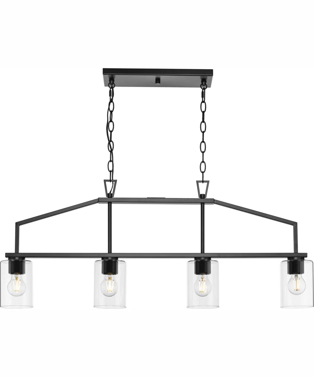 Goodwin 4-Light Modern Farmhouse Island Light Matte Black - Image 3