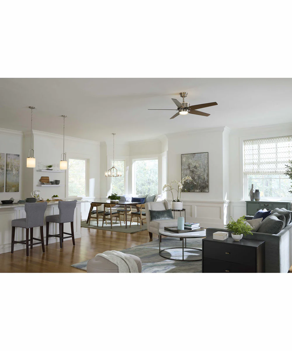Goodwin 5-Light Modern Farmhouse Chandelier Brushed Nickel - Image 2