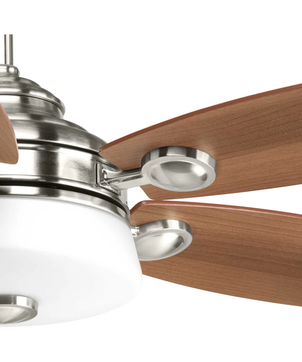 Graceful 54" 5 Blade Fan w/ LED Light Brushed Nickel - Image 6