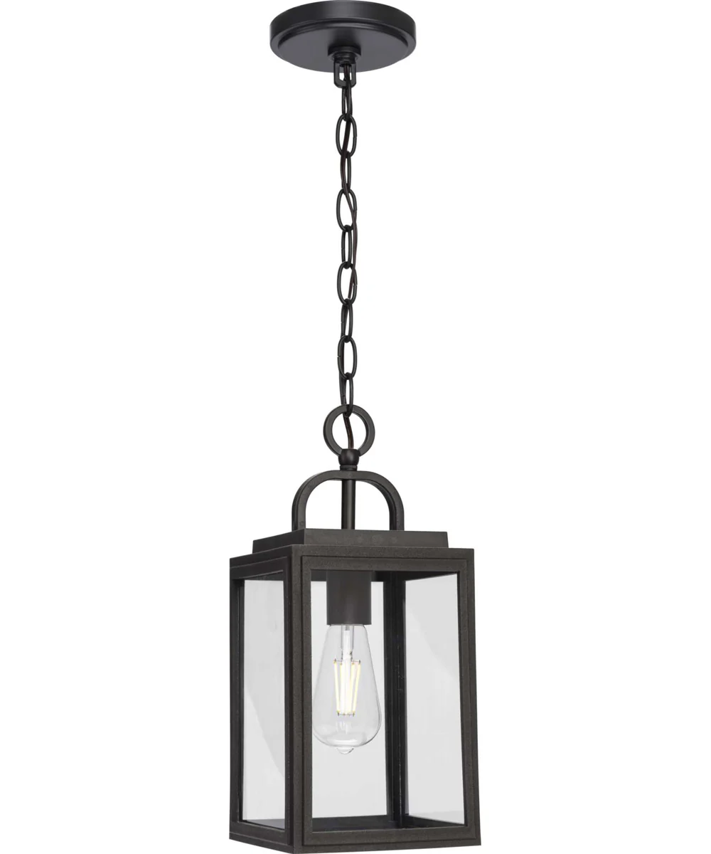 Grandbury 1-Light Transitional Clear Glass Outdoor Hanging Light Antique Bronze - Image 3