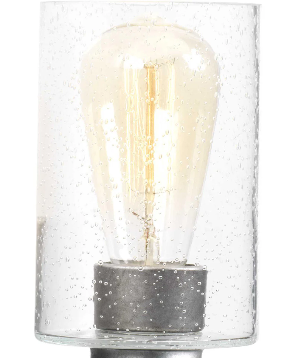 Gulliver 3-Light Clear Seeded Glass Coastal Bath Vanity Light Galvanized Finish - Image 5