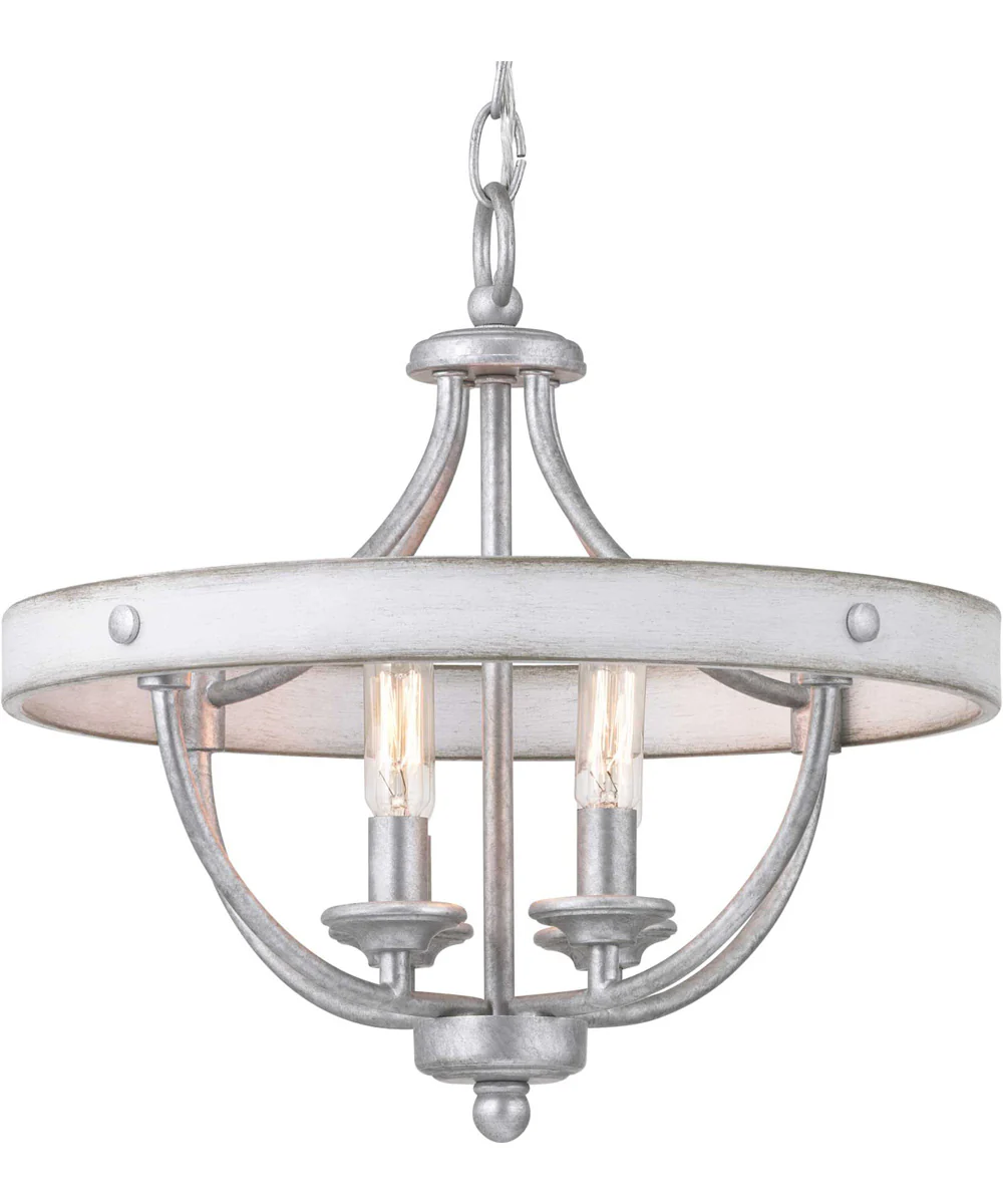 Gulliver 4-Light 14-1/4" Semi-Flush Convertible Galvanized Finish - Image 4