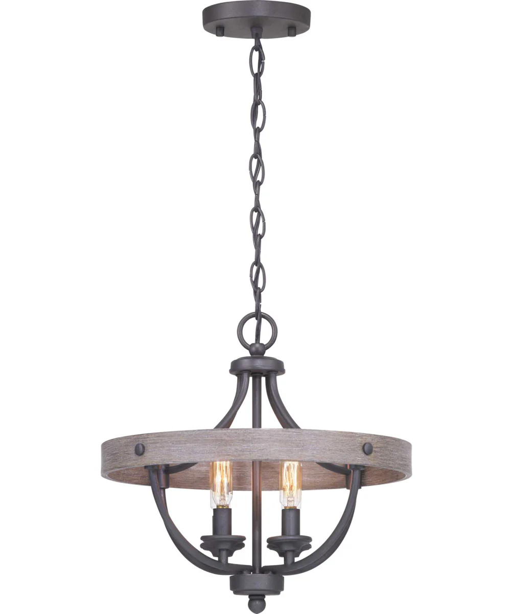 Gulliver 4-Light 14-1/4" Semi-Flush Convertible Graphite - Image 6