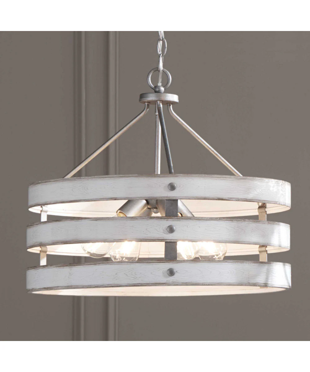 Gulliver 4-Light Coastal Pendant Light Galvanized Finish - Image 4