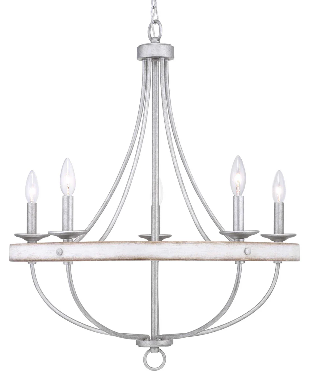 Gulliver 5-Light Coastal Chandelier Light Galvanized Finish - Image 5