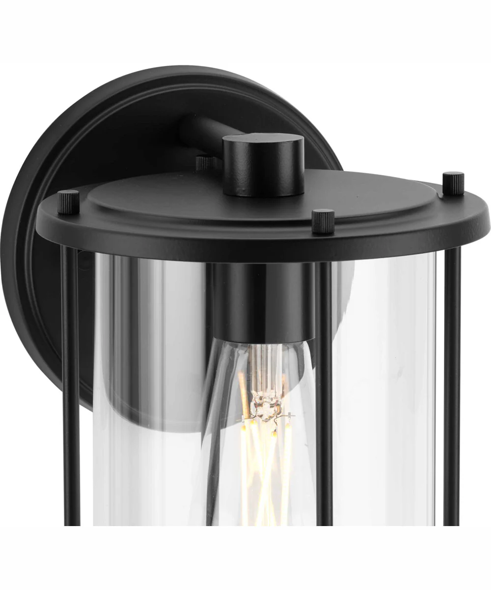Gunther 1-Light Modern Farmhouse Medium Wall Lantern Matte Black - Image 5