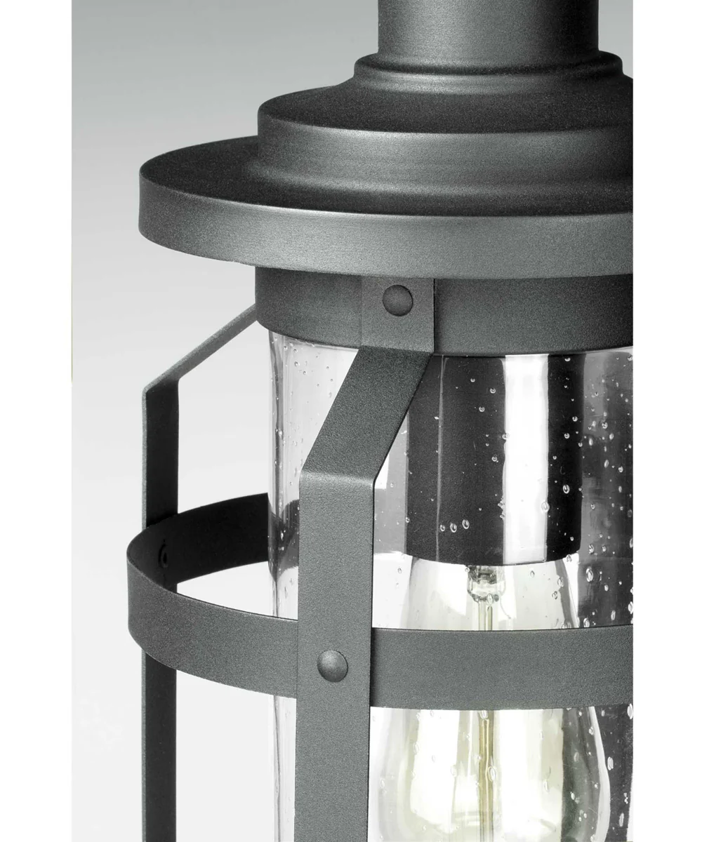 Haslett 1-Light Hanging Lantern Textured Black - Image 7