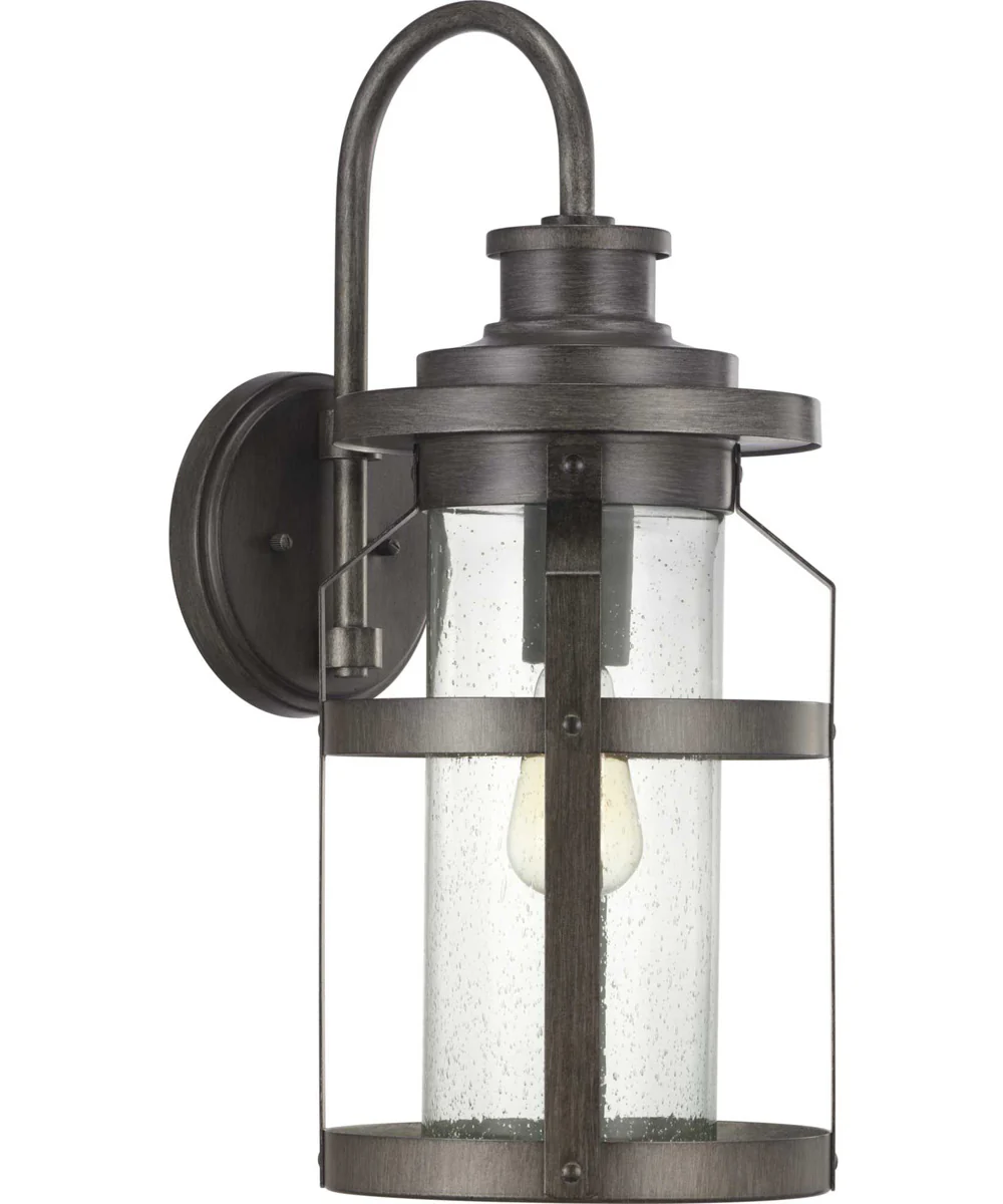 Haslett 1-Light Large Wall Lantern Antique Pewter - Image 2
