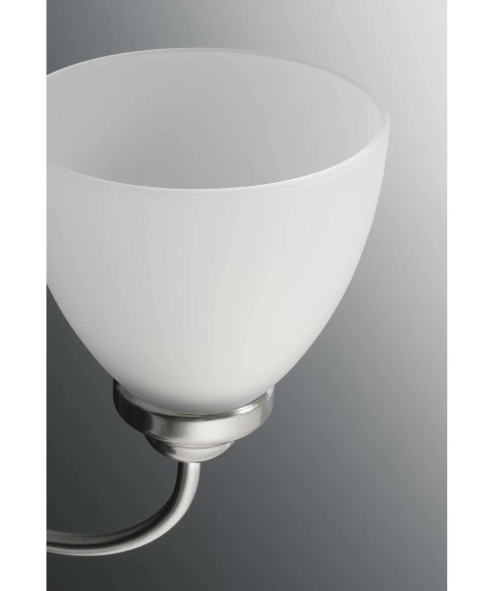 Heart 3-Light Inverted Pendant Brushed Nickel - Image 4