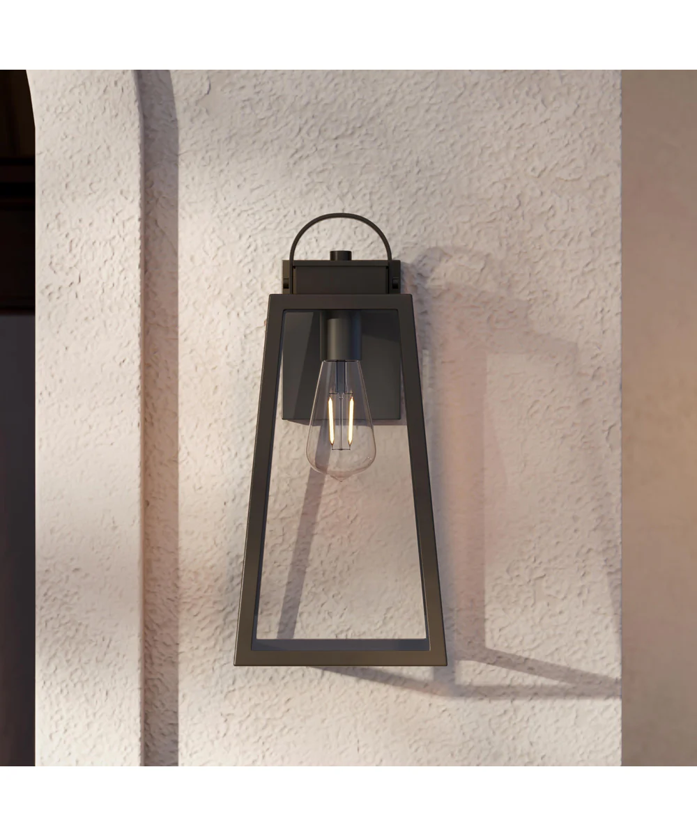 Hedry Large Outdoor Wall Lantern with Clear Glass Panels Antique Bronze - Image 10