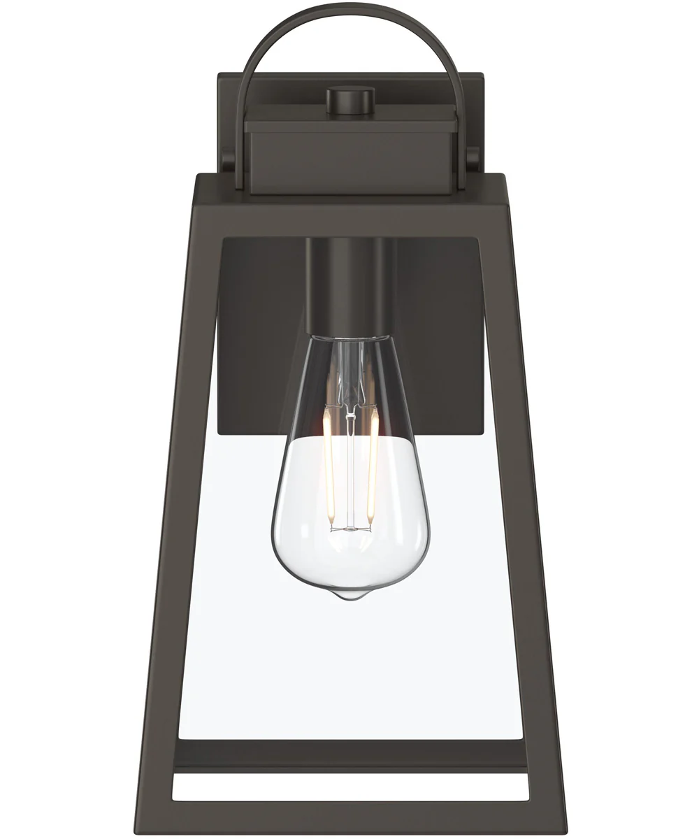 Hedry Medium Outdoor Wall Lantern with Clear Glass Panels Antique Bronze - Image 6
