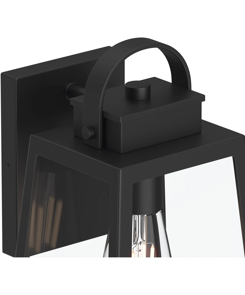 Hedry Medium Outdoor Wall Lantern with Clear Glass Panels Matte Black - Image 5