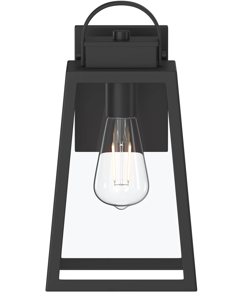 Hedry Medium Outdoor Wall Lantern with Clear Glass Panels Matte Black - Image 6