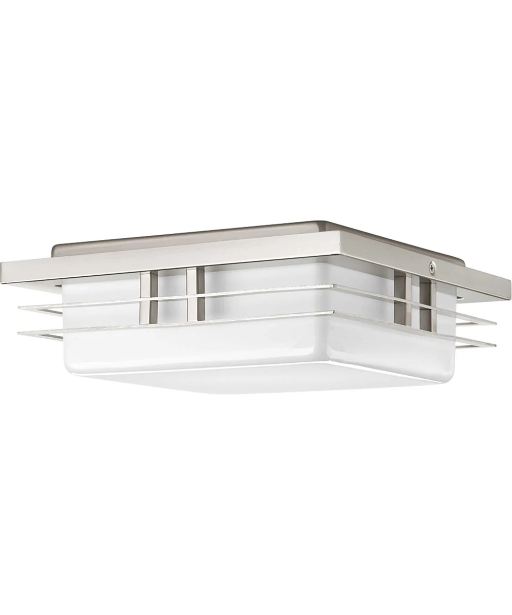 Helm 1-Light 11" LED Flush Mount Brushed Nickel - Image 3