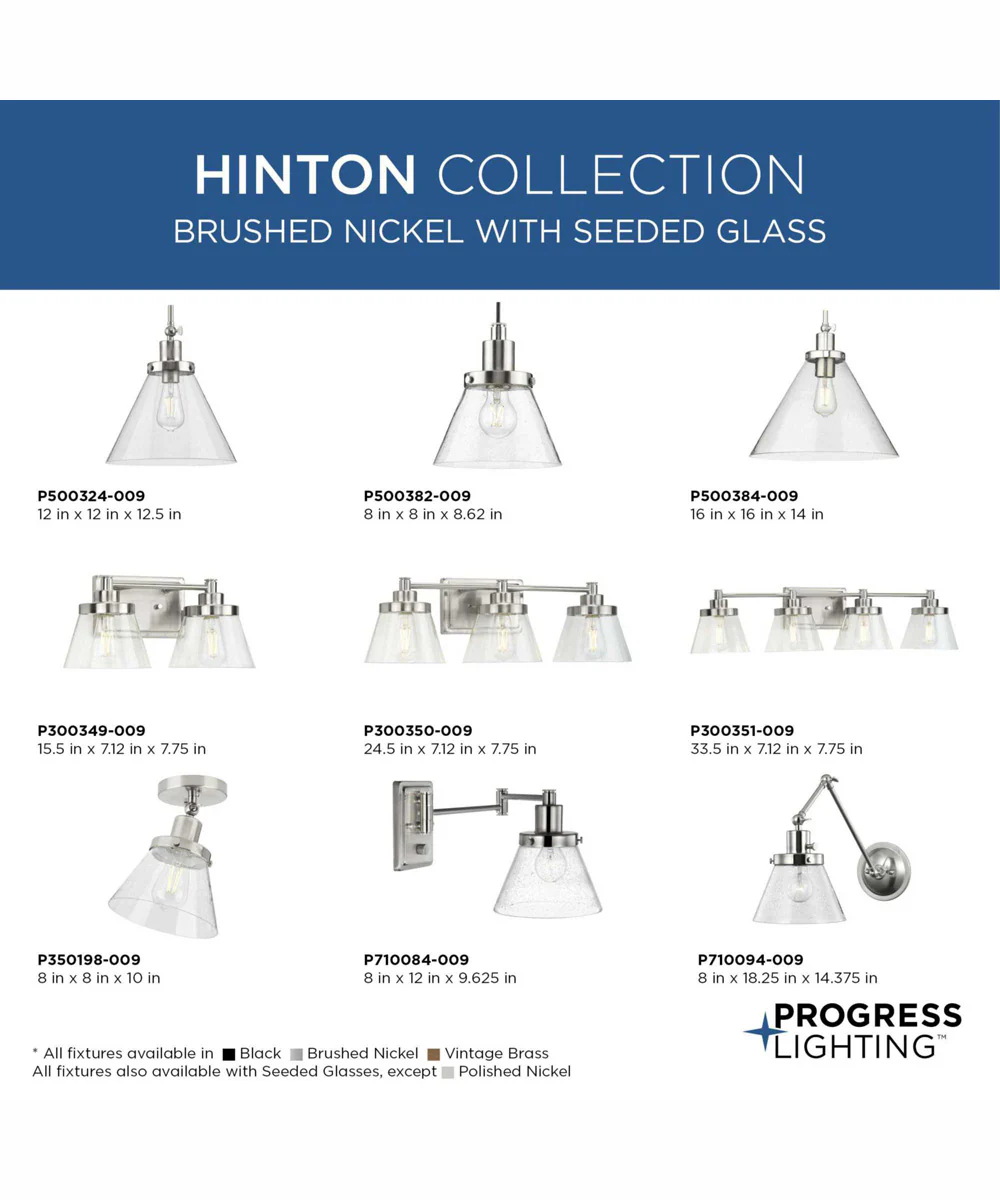 Hinton 1-Light Modern Farmhouse Pendant Brushed Nickel - Image 6