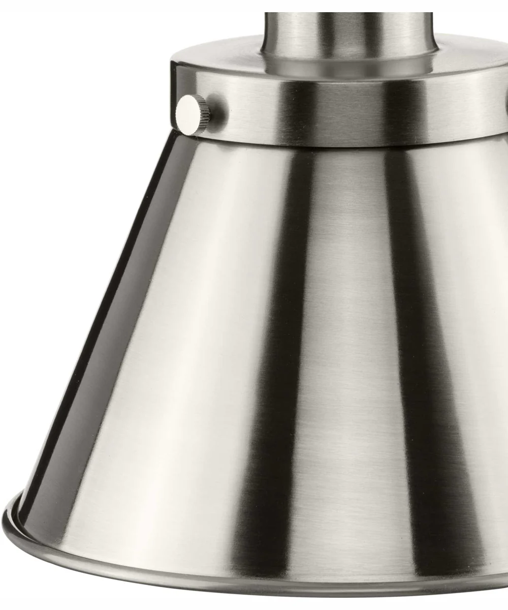 Hinton 1-Light Modern Farmhouse Pendant Brushed Nickel - Image 7