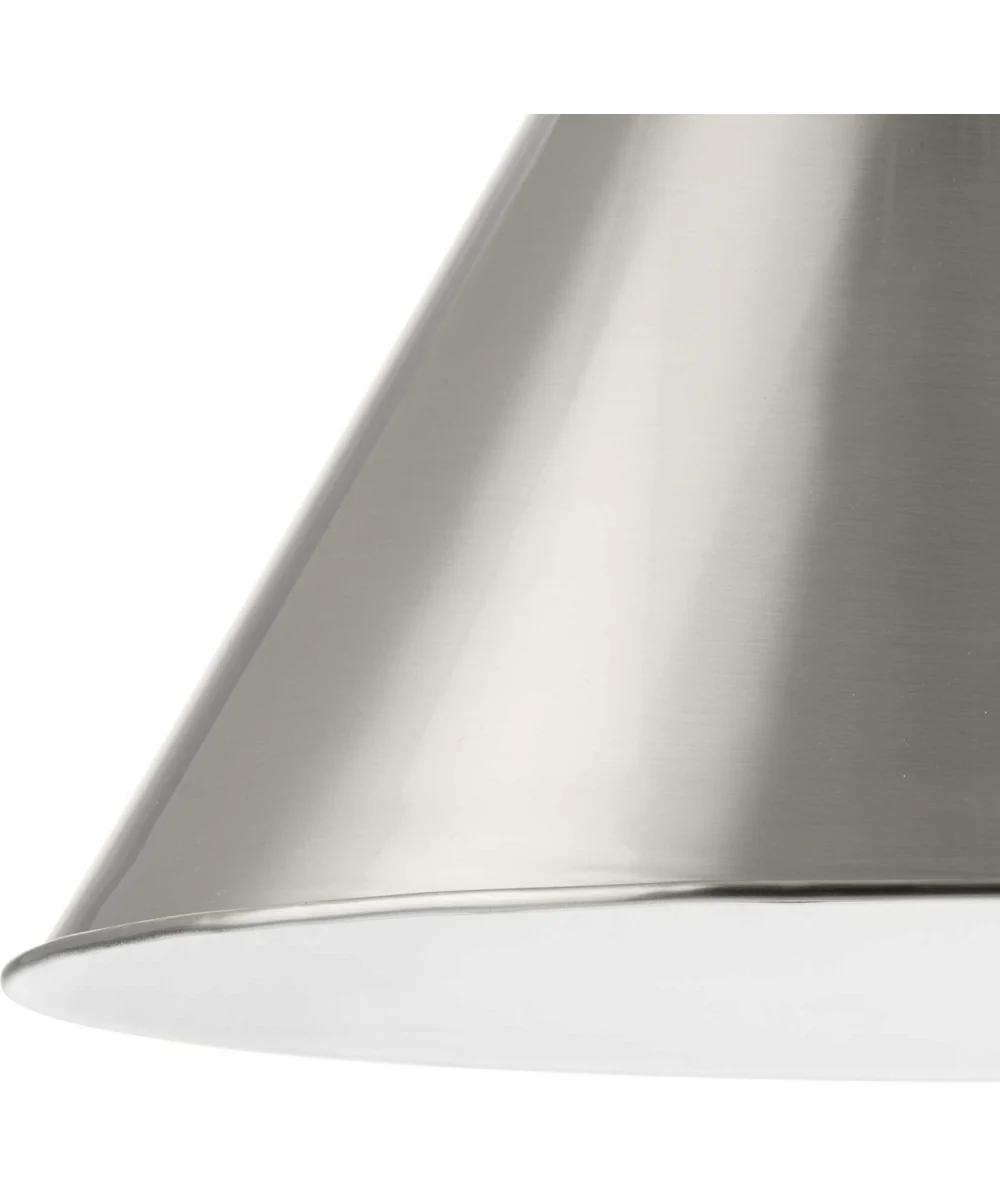 Hinton 1-Light Modern Farmhouse Pendant Brushed Nickel - Image 10