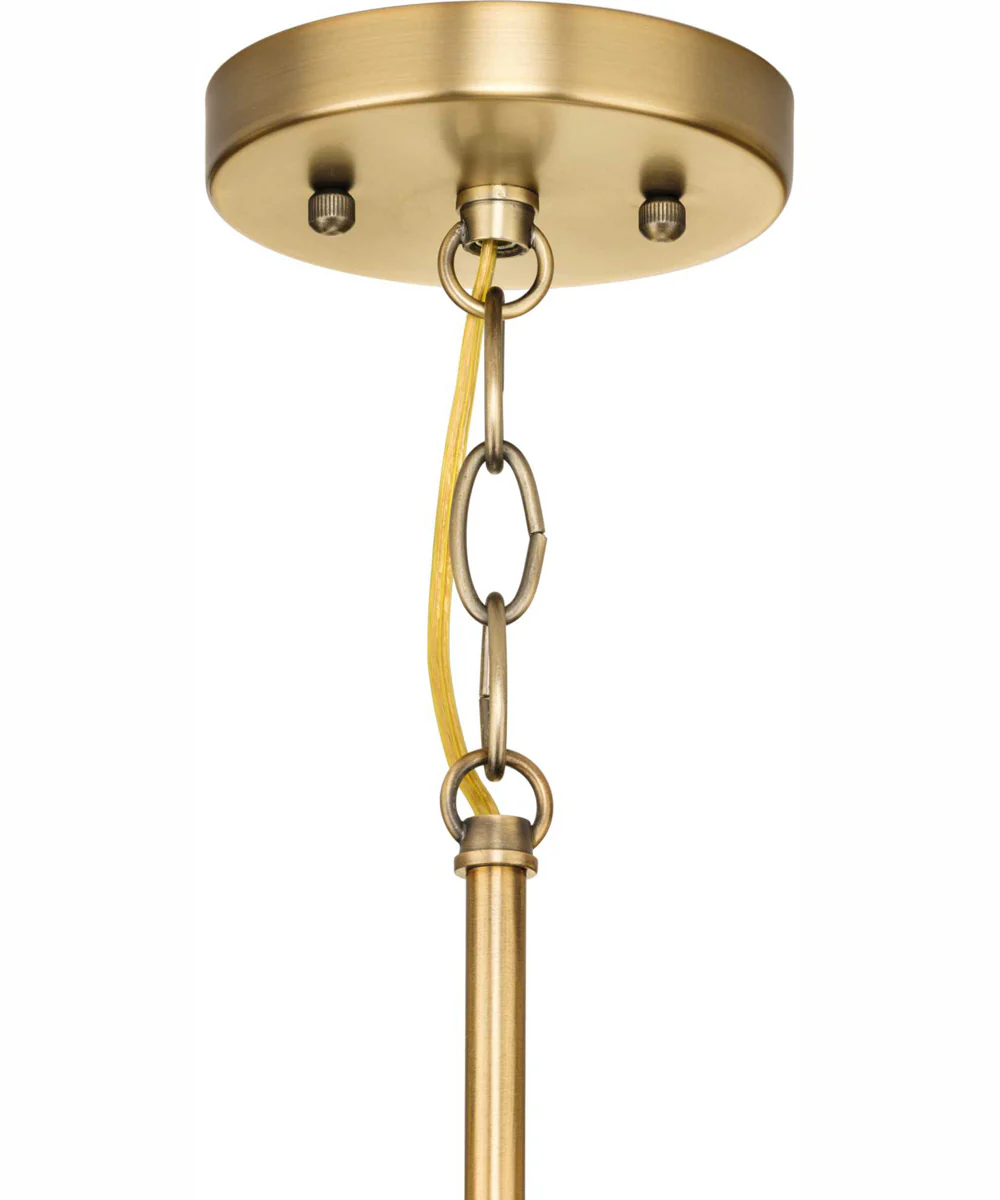 Hinton 1-Light Modern Farmhouse Pendant Vintage Brass - Image 9