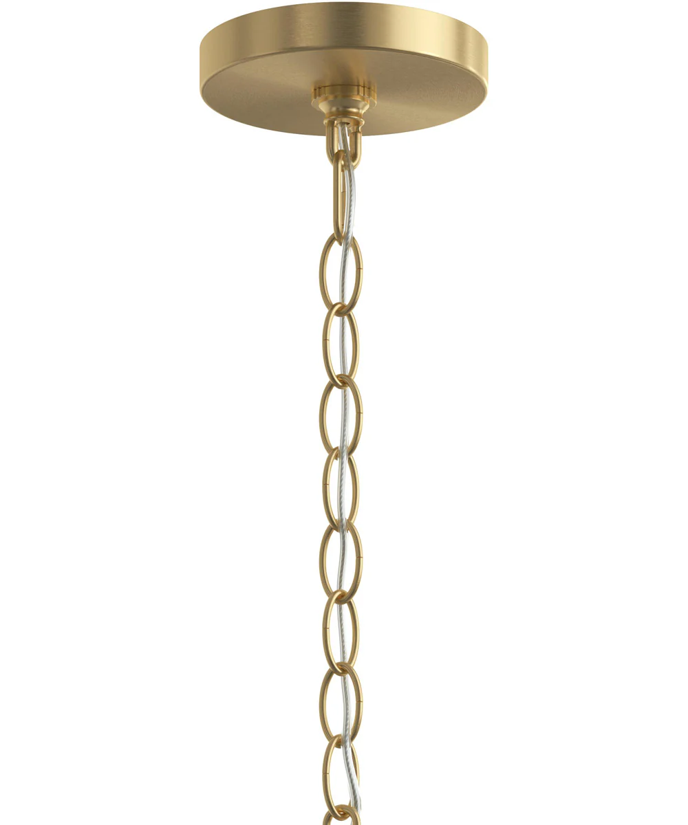 Ilia 1-Light Pendant with Clear Glass Shade Brushed Gold - Image 5