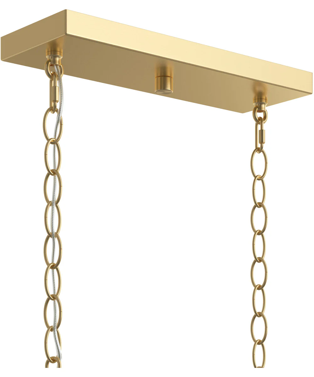 Ilia 6-Light Island Chandelier Brushed Gold - Image 6