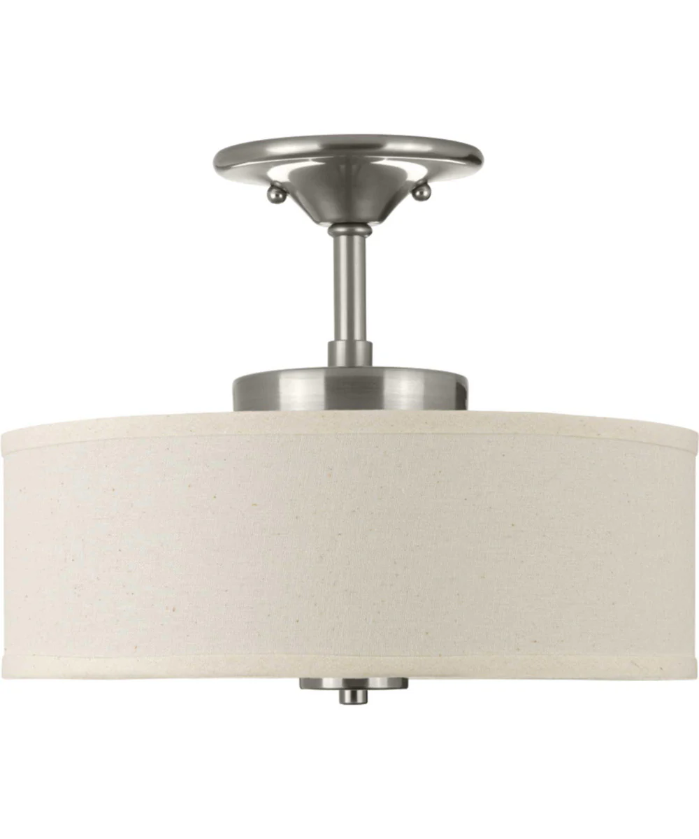 Inspire 1-Light 13" LED Semi-Flush Mount Brushed Nickel - Image 4