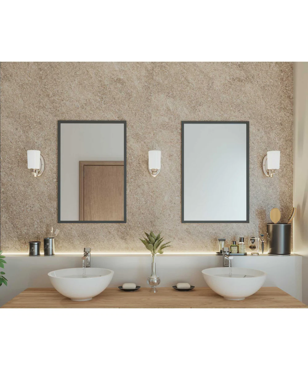 Inspire 1-Light Etched Glass Traditional Bath Vanity Light Brushed Nickel - Image 2