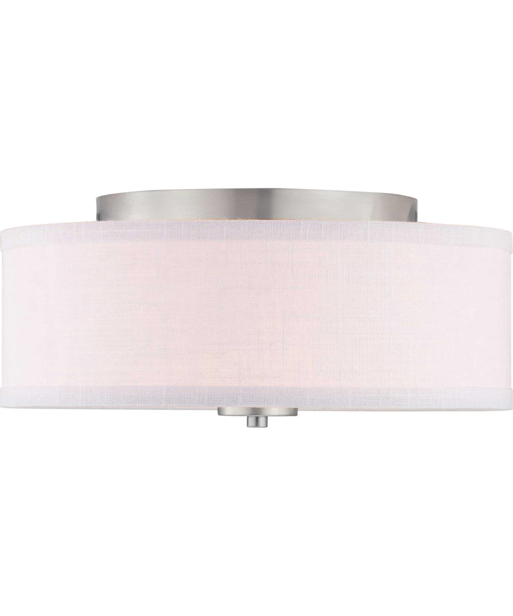 Inspire 13" 2-Light Flush Mount Brushed Nickel - Image 4