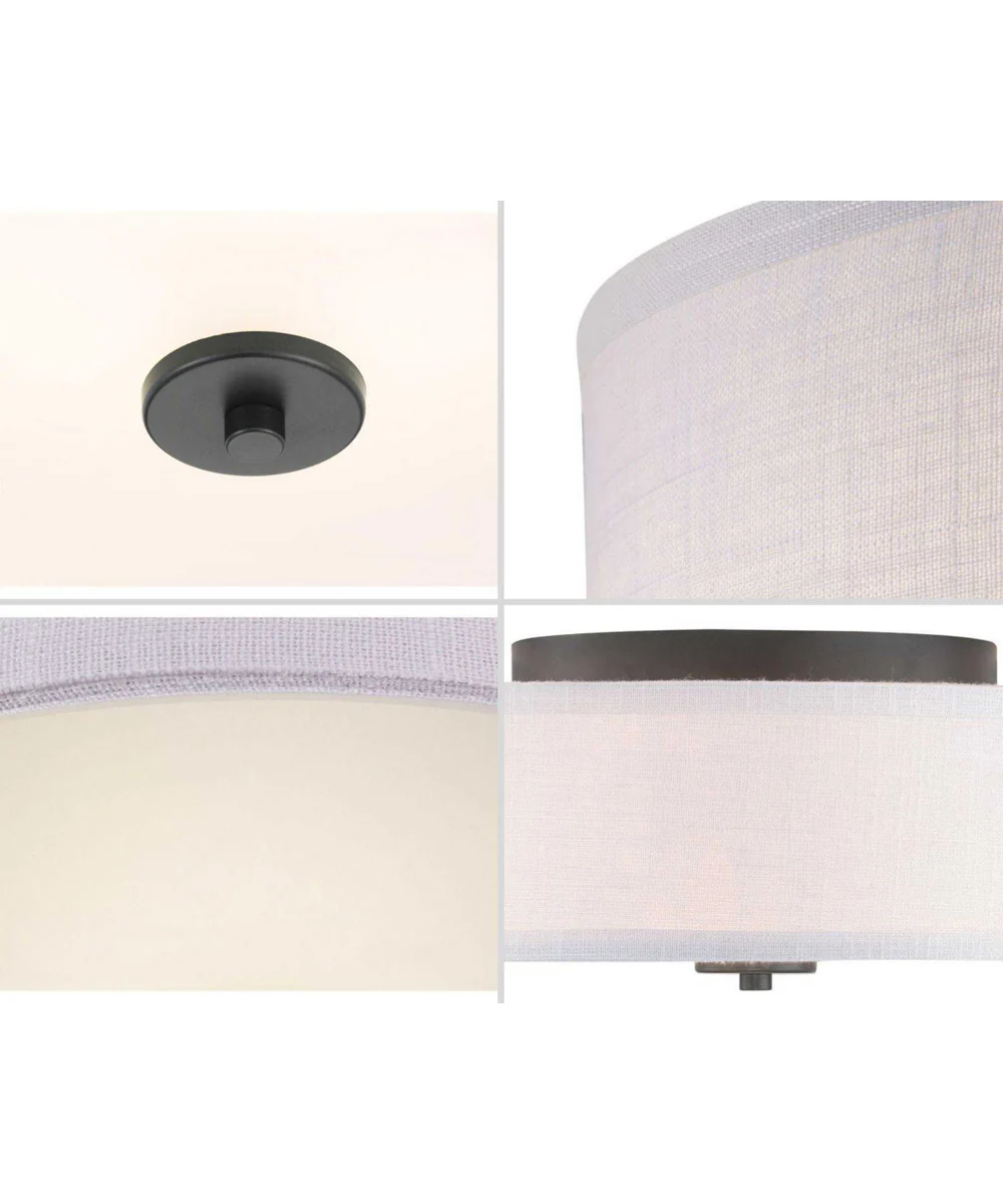 Inspire 13" 2-Light Flush Mount Graphite - Image 5