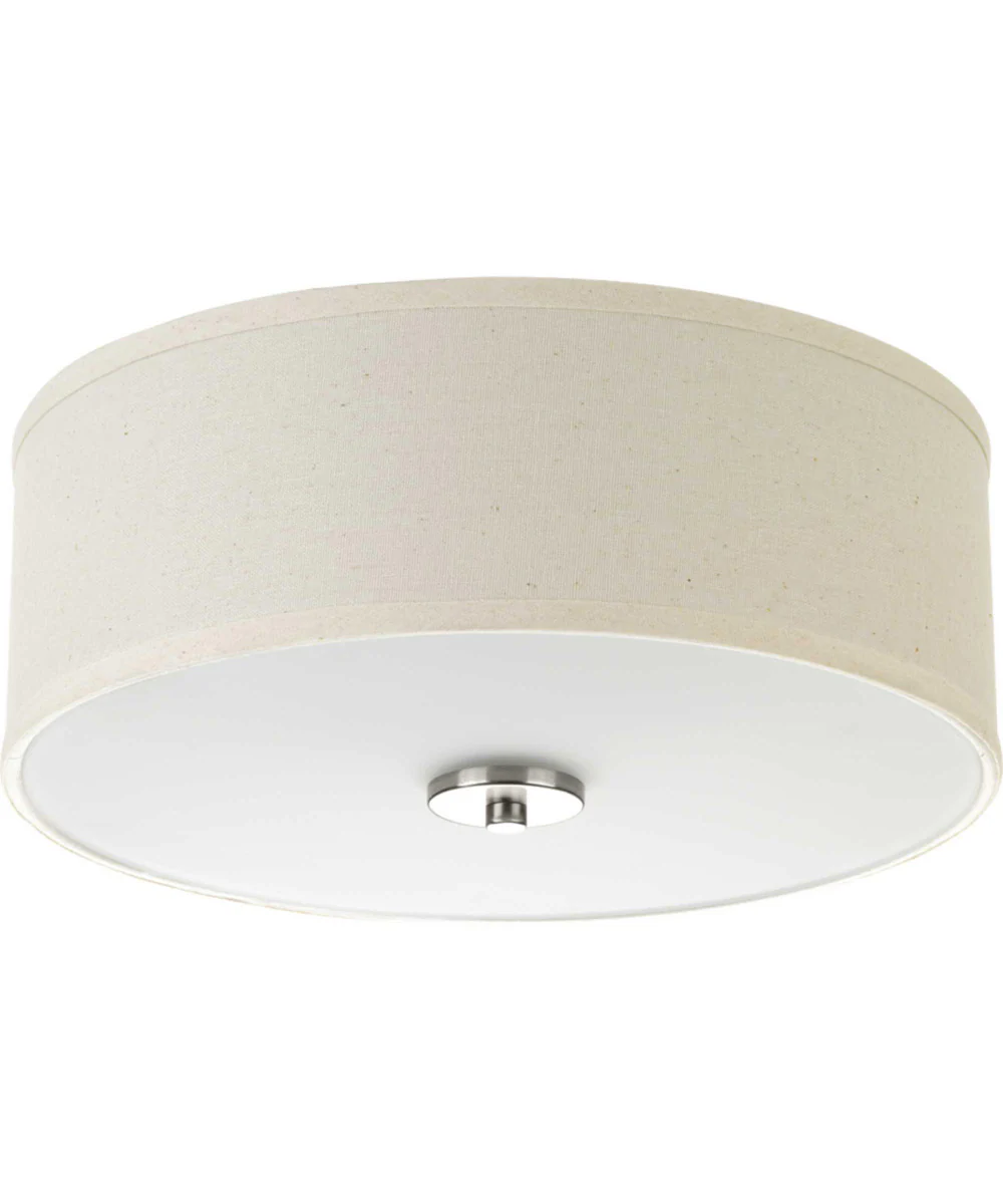Inspire 2-Light 13" Flush Mount Brushed Nickel