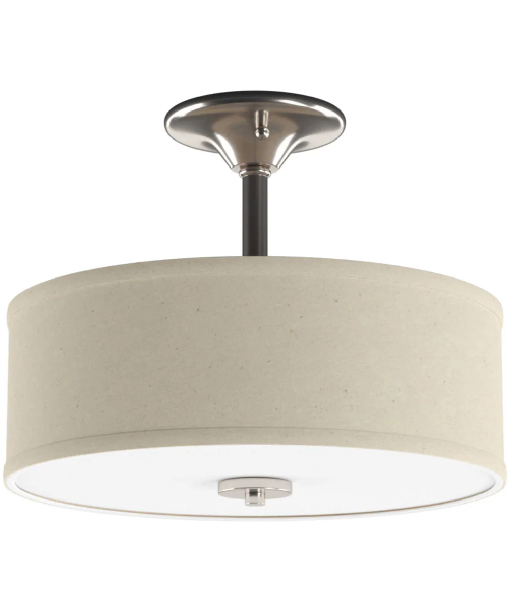 Inspire 2-Light 13" Semi-Flush Brushed Nickel - Image 5