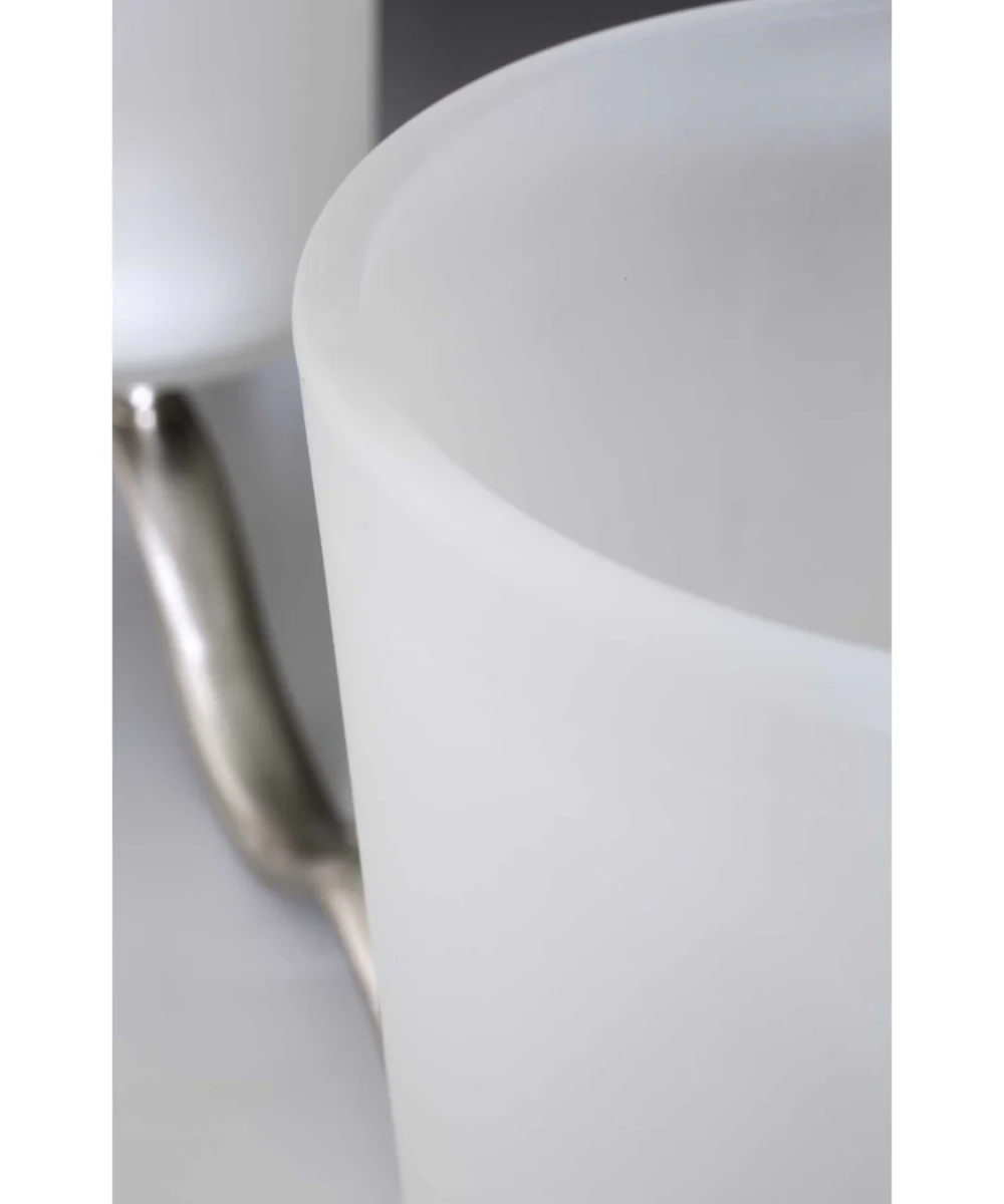 Inspire 2-Light Etched Glass Traditional Bath Vanity Light Brushed Nickel - Image 4