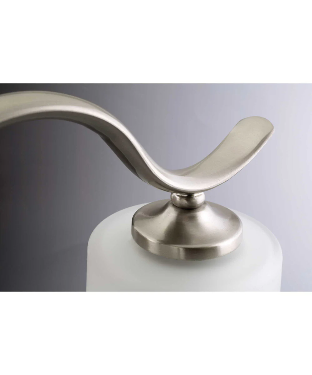 Inspire 4-Light Etched Glass Traditional Bath Vanity Light Brushed Nickel - Image 12