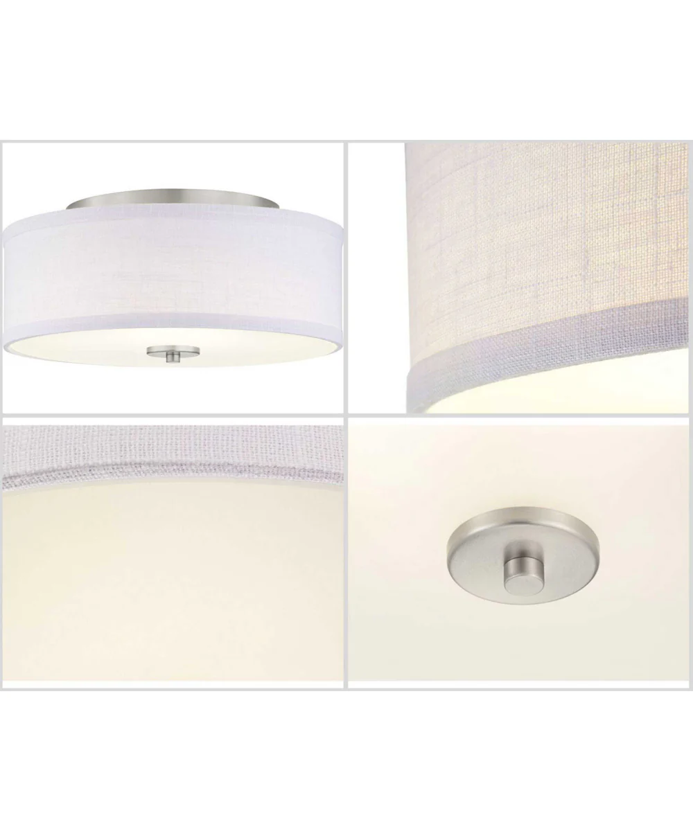 Inspire LED 13" LED Flush Mount Brushed Nickel - Image 4